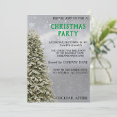 Perfekte, Coole, weihnachtliche Pinienbäume - Einl Einladung (Stehend Vorderseite)