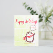 Perfekte, Coole Weihnachtskarte Feiertagskarte (Stehend Vorderseite)