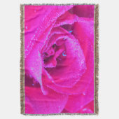 Perfekte Crimson Red und Light Blue Rose Detail Decke (Vorderseite Vertikal)