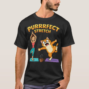 Perfekte Dehnungsübung Lustiges Katzen-Yoga-Shirt  T-Shirt
