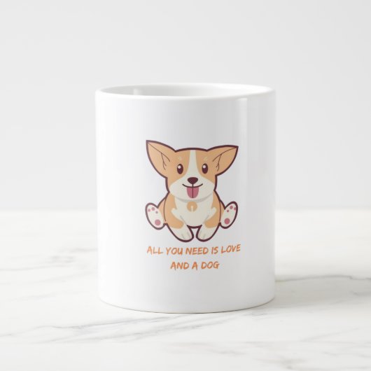 Perfekte Designs für Hunde-Liebhaber und Haustier- Jumbo-Tasse (Vorderseite)
