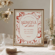 Perfekte Eine Apfel-Brautabschieds-Mimosa-Bar
