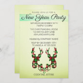 Perfekte, elegante Weihnachtsfeiertage mit Schokor Einladung (Vorne/Hinten)