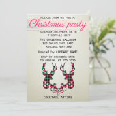 Perfekte, elegante Weihnachtsfeiertage mit Schokor Einladung (Stehend Vorderseite)