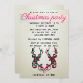 Perfekte, elegante Weihnachtsfeiertage mit Schokor Einladung (Vorne/Hinten)