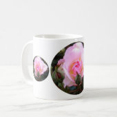 Perfekte englische Rose Kaffeetasse (Vorderseite Links)