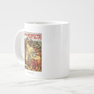 Perfekte Fahrräder mit Frau Werbeplakat Jumbo-Tasse