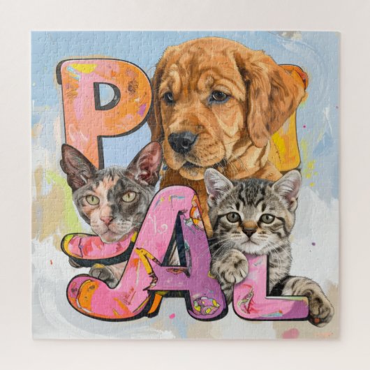 Perfekte Freunde für Ihr Kleinkind und darüber hin Puzzle (Vertikal)