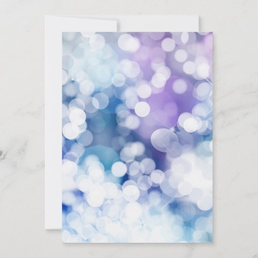 Perfekte, Funkelnd Weihnachtsfeier Einladung (Rückseite)