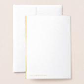 Perfekte Gold-Rose Folienkarte (Rückseite mit Umschlag)