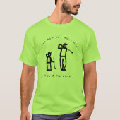 Perfekte Golf Day Vater Son Illustration T-Shirt (Vorderseite)