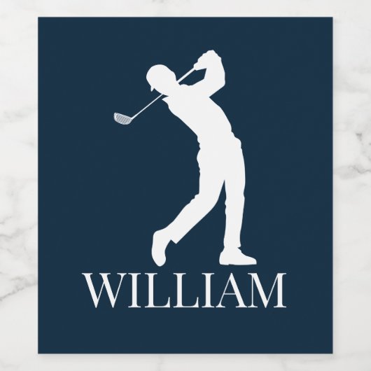 Perfekte Golfgeschenke Weinetikett (Einzelnes Label)