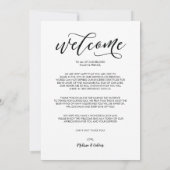 Perfekte Hochzeitszeitkarte / Reisekarte Einladung (Rückseite)