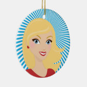 Perfekte Hostess - SRF Keramik Ornament (Rechts)