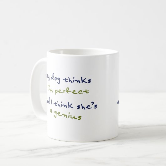 Perfekte Hunde-Tasse! Perfektes Geschenk! Kaffeetasse (Vorderseite Links)