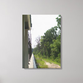 Perfekte industrielle und natürliche Symmetrie Leinwanddruck