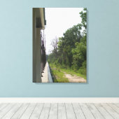 Perfekte industrielle und natürliche Symmetrie Leinwanddruck (Insitu (Holzboden))