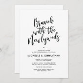 Perfekte Kalligraphie Post Wedding Brunch Einladun Einladung (Vorne/Hinten)