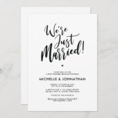 Perfekte Kalligraphie Post Wedding Brunch Einladun Einladung (Vorne/Hinten)