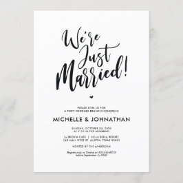 Perfekte Kalligraphie Post Wedding Brunch Einladun Einladung