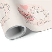 Perfekte Katzensnacks Geschenkpapier (Rolleneckpunkt)