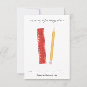 Perfekte Kombination aus Klassenzimmer Valentinsta Einladung