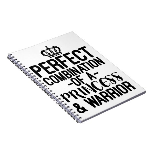 Perfekte Kombination aus Prinzessin und Krieger Notizblock (Rechte Seite)