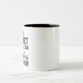 Perfekte Kombination aus Prinzessin und Kriegerin Zweifarbige Tasse (Mittel)