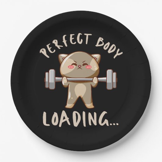 Perfekte Körperbelastung... Pappteller (Vorderseite)