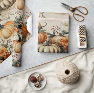 Perfekte Kürbisparty Halloween Erntedankfest Herbs Geschenkpapier