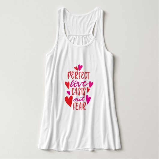 Perfekte Liebe sorgt für Abschreckung Tank Top (Design Vorderseite)