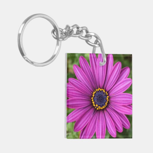 Perfekte Lila Blume Schlüsselanhänger (Vorderseite links)