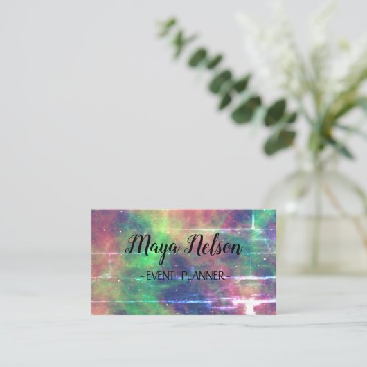 Perfekte, luxuriöse Galaxy Business Card Visitenkarte (Stehend Vorderseite)