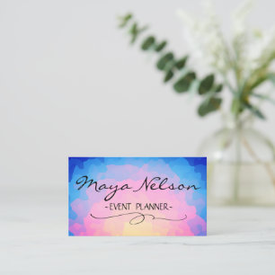Perfekte, luxuriöse Rainbow Business Card Visitenkarte