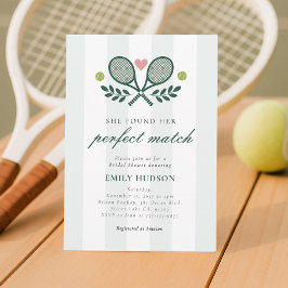 Perfekte Match Tennis Bridal Dusche Einladung