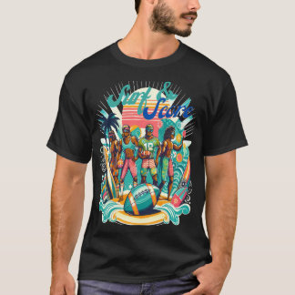 Perfekte Mischung aus Beach Vibes und Fußball Spaß T-Shirt