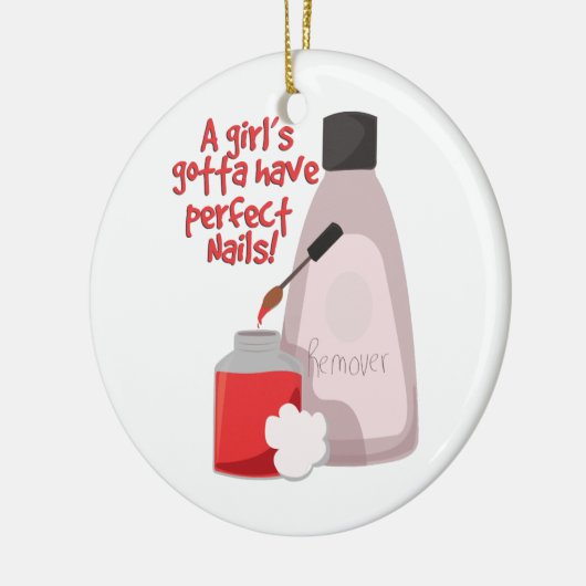 Perfekte Nägel! Keramikornament (Links)