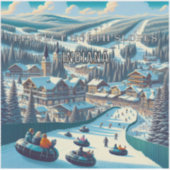 Perfekte Nordhänge Indiana 3 Zoll Vinyl Sticker (Vorderseite)