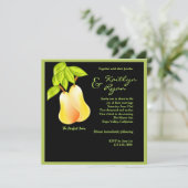 Perfekte Paar-Hochzeit im Herbsts-Einladung Einladung (Stehend Vorderseite)