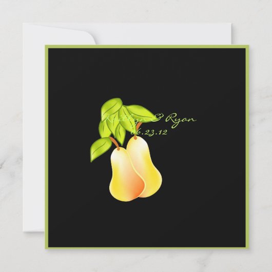 Perfekte Paar-Hochzeit im Herbsts-Einladung Einladung (Rückseite)