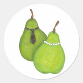 Perfekte Pair-Aufkleber Runder Aufkleber (Vorderseite)