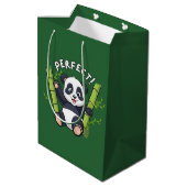 Perfekte! , Panda Mittlere Geschenktüte (Rückseite Schrägansicht)
