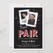 Perfekte Partner für Casino Theme Engagement Party Einladung (Vorderseite)