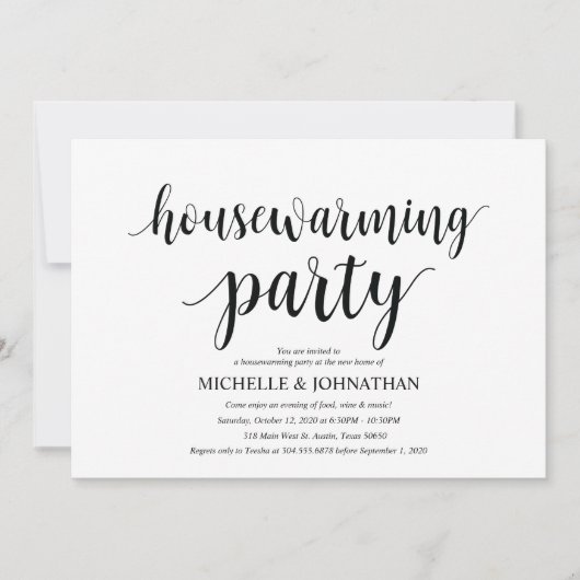 Perfekte Party Einladung (Vorderseite)