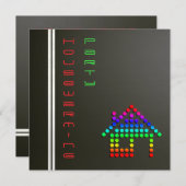 Perfekte Party Einladung für den Hausbau (Vorne/Hinten)