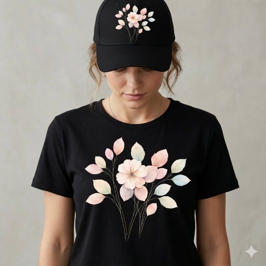 Perfekte Pastell-Blumen T-Shirt