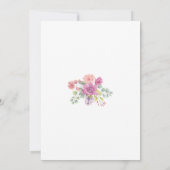Perfekte Pastelltöne, stilvolle Blumenmuster Save The Date (Rückseite)