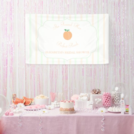 Perfekte Pfirsich-Brautparty Banner (Party)