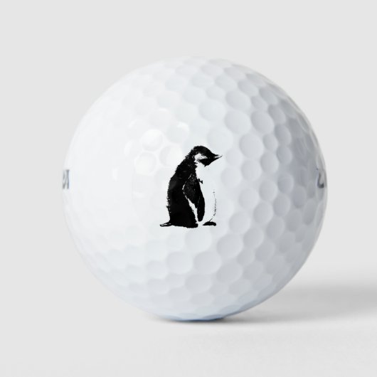 Perfekte Pinguin Golf Balls Golfball (Vorderseite)