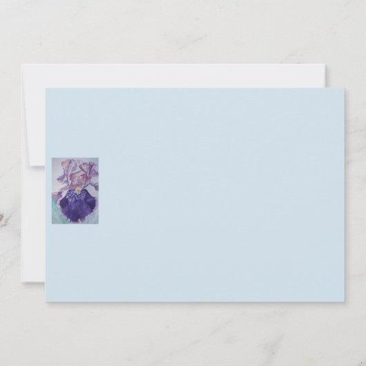 Perfekte Pink-Stiefmütterchen Wasserfarbe Lila Grü Karte (Rückseite)
